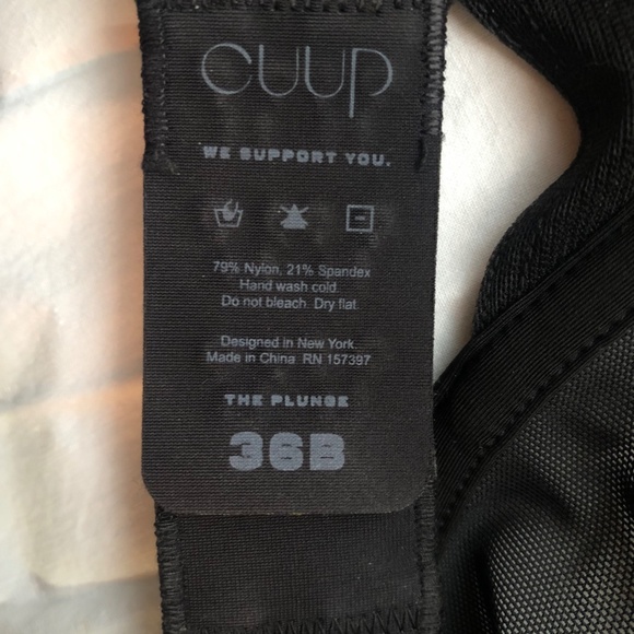 *Final price* CUUP "The Plunge" Mesh Underwire Bra - Picture 7 of 9